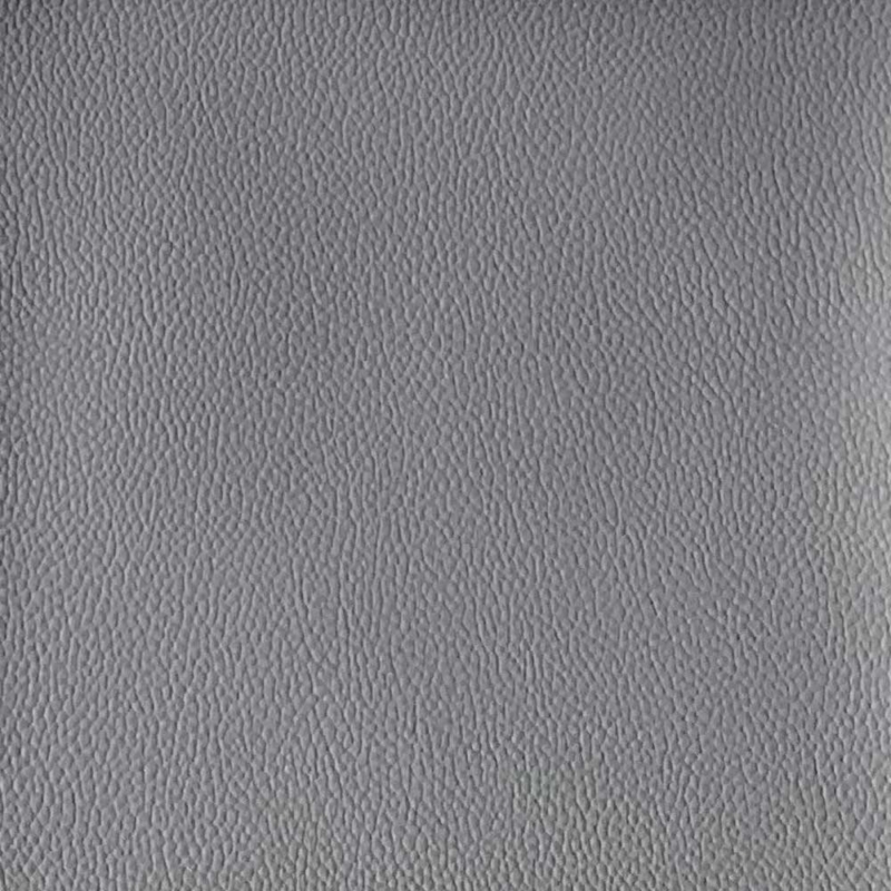 Dark grey vinyl leather material example.